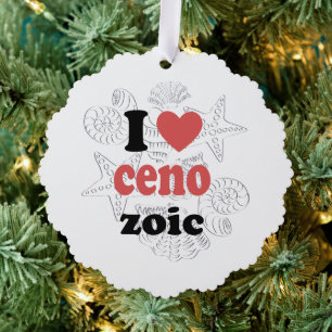 Ik hou van Cenozoic grappig citaat voor wetenschap Ornament Kaart