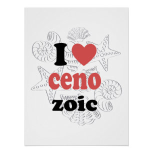 Ik hou van Cenozoic grappig citaat voor wetenschap Perfect Poster