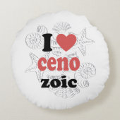 Ik hou van Cenozoic grappig citaat voor wetenschap Rond Kussen (Achterkant)