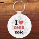 Ik hou van Cenozoic grappig citaat voor wetenschap Sleutelhanger (Voorkant)