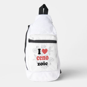 Ik hou van Cenozoic grappig citaat voor wetenschap Sling Bag