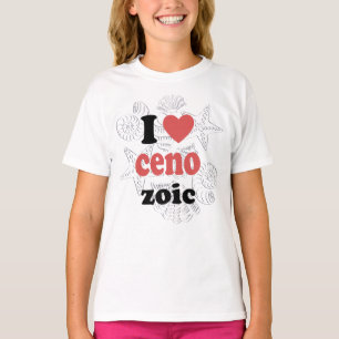 Ik hou van Cenozoic grappig citaat voor wetenschap T-shirt