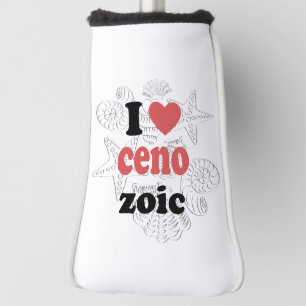 Ik hou van Cenozoïsche grappige quote voor wetensc Golfheadcover