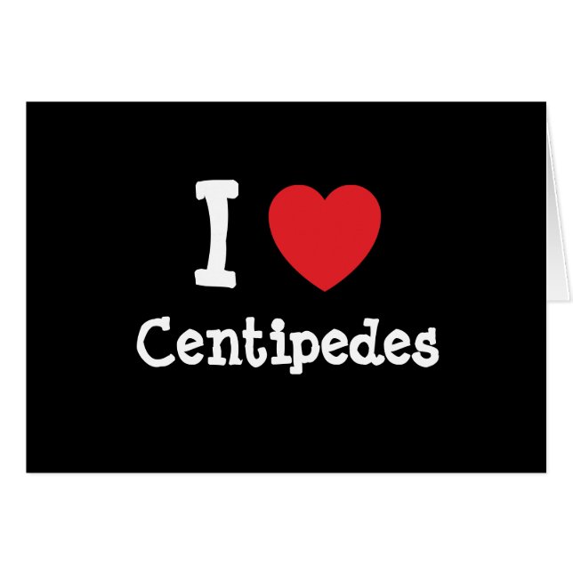Ik hou van Centipedes hart op maat (Voorkant Horizontaal)