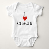 Ik hou van CHACHI Baby Bodysuit (Voorkant)