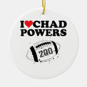 Ik hou van Chad Powers 200 American Football Under Keramisch Ornament