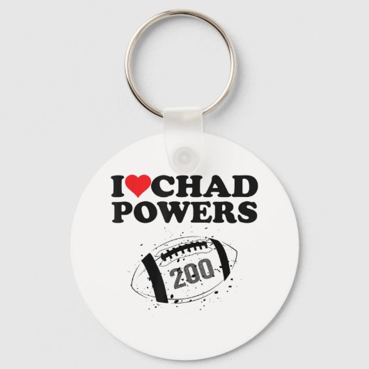 Ik hou van Chad Powers 200 American Football Under Sleutelhanger (Voorkant)