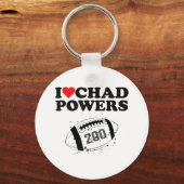 Ik hou van Chad Powers 200 American Football Under Sleutelhanger (Voorkant)