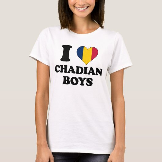 Ik hou van Chadian Boys T-shirt (Voorkant)