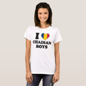Ik hou van Chadian Boys T-shirt (Voorkant volledig)