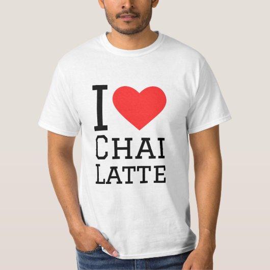 Ik hou van chai latte t-shirt (Voorkant)