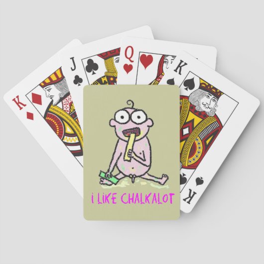 Ik hou van Chalkalot Pokerkaarten (Achterkant)