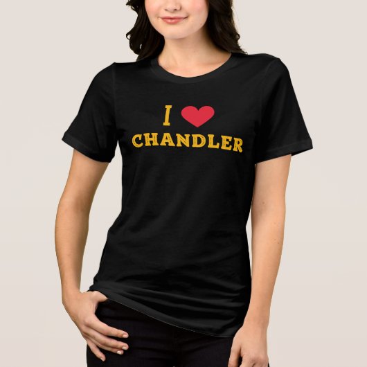 Ik hou van Chandler, Arizona Tri-Blend Shirt (Voorkant)