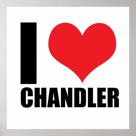 Ik hou van Chandler Poster (Voorkant)