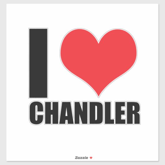 Ik hou van Chandler Sticker (Vel)