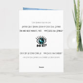 Ik hou van Chanoeka! (gepersonaliseerd) Feestdagen Kaart (Achterkant)