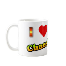 Ik hou van chaos! koffiekop