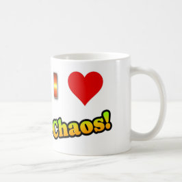 Ik hou van chaos! koffiekop koffiemok