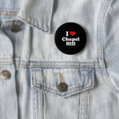 Ik hou van Chapel Hill Tshirt White Tshirt Ronde Button 5,7 Cm (In situ)
