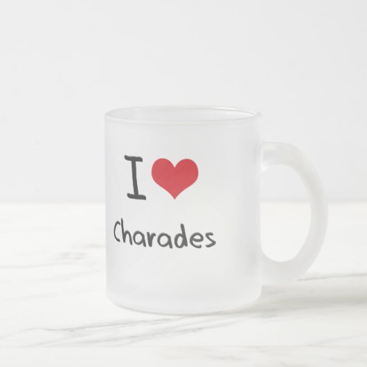 Ik hou van Charades Matglas Koffiemok (Rechts)