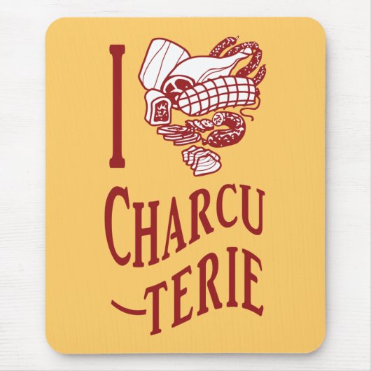 Ik hou van Charcuterie Muismat (Voorkant)