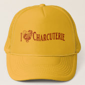 Ik hou van Charcuterie Trucker Pet (Voorkant)