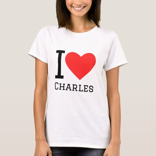 Ik hou van charles t-shirt (Voorkant)