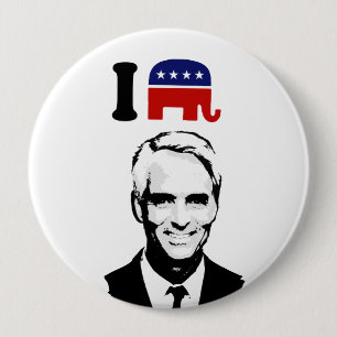 Ik hou van Charlie Crist Ronde Button 4,0 Cm