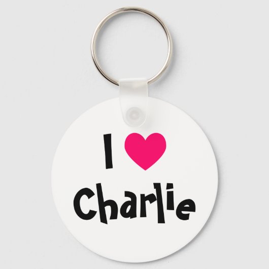 Ik hou van Charlie Sleutelhanger (Voorkant)