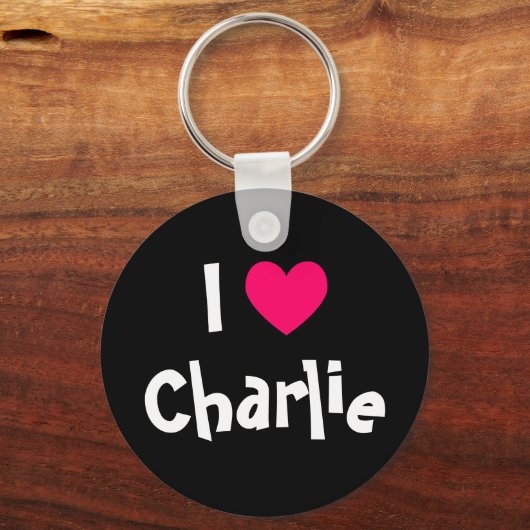 Ik hou van Charlie Sleutelhanger (Voorkant)