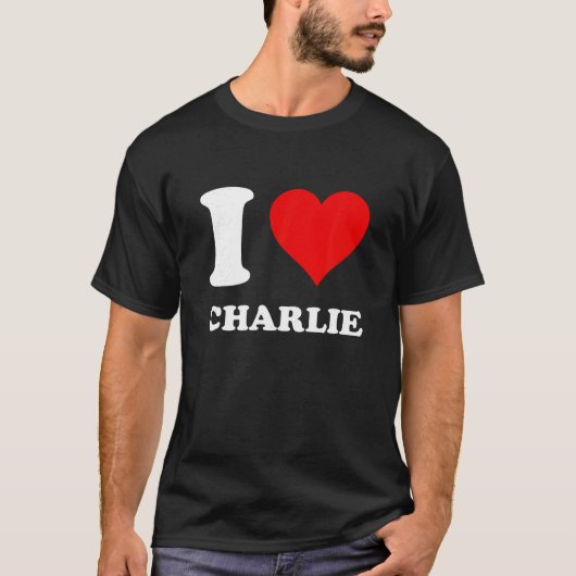 Ik hou van Charlie T Shirt (Voorkant)