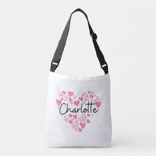 Ik hou van Charlotte Crossbody Tas (Voorkant)