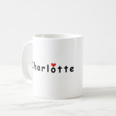 Ik hou van Charlotte Koffiemok (Voorkant links)