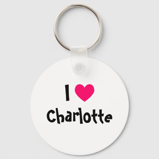 Ik hou van Charlotte Sleutelhanger (Voorkant)
