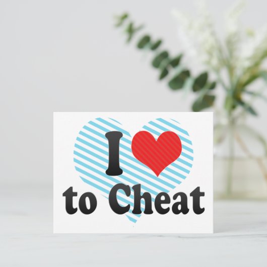 Ik hou van Cheat Briefkaart (Staand voorkant)
