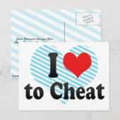 Ik hou van Cheat Briefkaart (Voorkant / Achterkant)