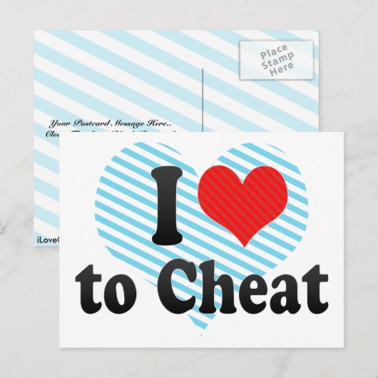 Ik hou van Cheat Briefkaart (Voorkant / Achterkant)