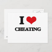 Ik hou van Cheating Briefkaart (Voorkant / Achterkant)