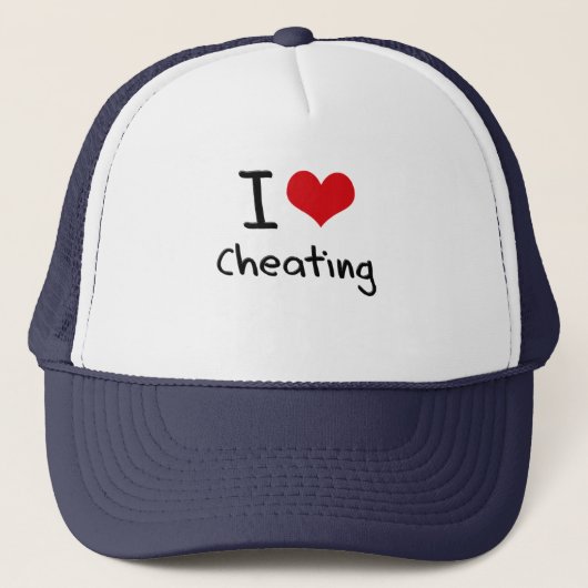 Ik hou van Cheating Trucker Pet (Voorkant)
