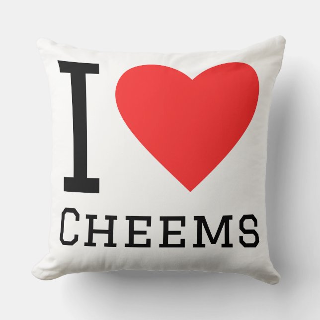 Ik hou van cheems kussen (Voorkant)