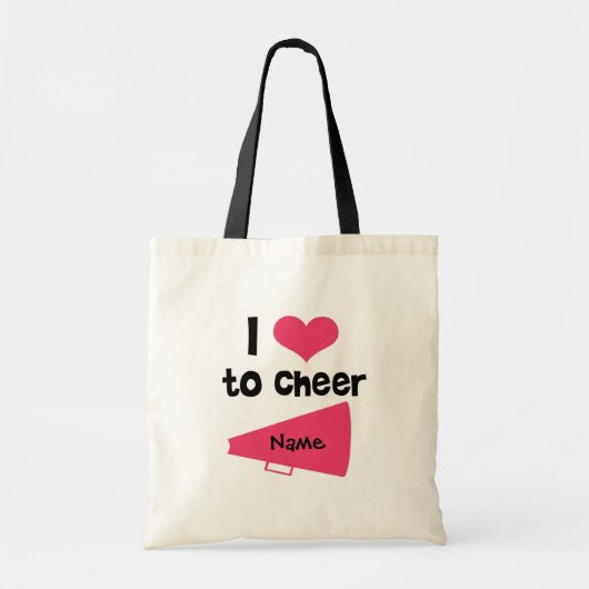 Ik hou van Cheer - Cool Cheerleader Stuff Tote Bag (Voorkant)