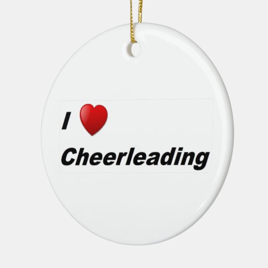Ik hou van Cheerlead Keramisch Ornament (Links)