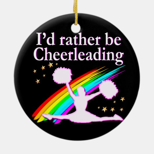 IK HOU VAN CHEERLEAD KERAMISCH ORNAMENT (Achterkant)