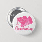 Ik hou van Cheerlead Ronde Button 5,7 Cm (Voorkant /achterkant)
