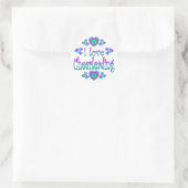 Ik hou van Cheerlead Ronde Sticker (Tas)