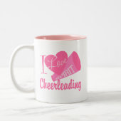 Ik hou van Cheerlead Tweekleurige Koffiemok (Links)