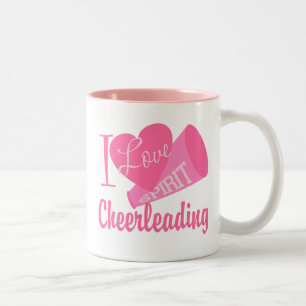 Ik hou van Cheerlead Tweekleurige Koffiemok