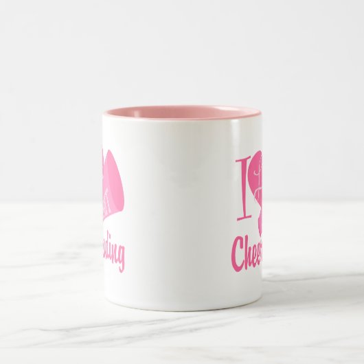 Ik hou van Cheerlead Tweekleurige Koffiemok (Center)