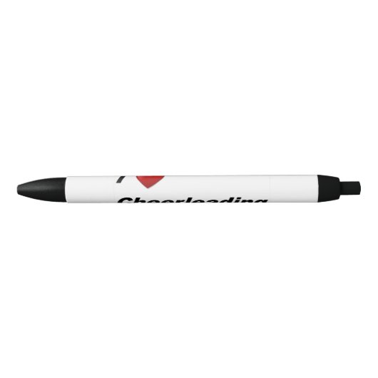 Ik hou van Cheerlead Zwarte Inkt Pen (Voorkant)