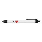 Ik hou van Cheerlead Zwarte Inkt Pen (Bovenkant)